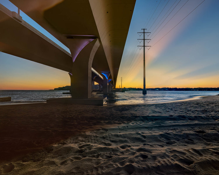Lesner Bridge At Sunrise.jpg Lesner Bridge At Sunrise.jpg