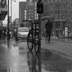 Manchester it rained all the time every day.